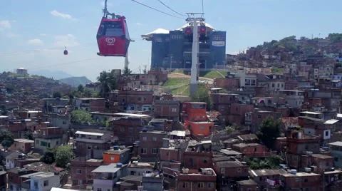 View of favelas in Complexo do Alemao Stock-Footage 51799964
