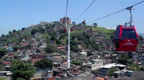 View of favelas in Complexo do Alemao Stock-Footage 51799970