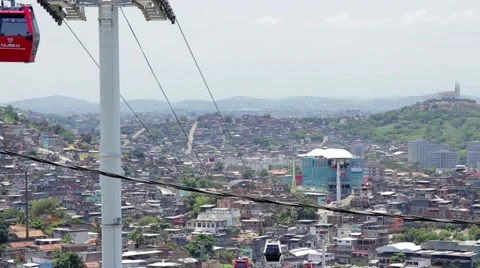 View of favelas in Complexo do Alemao Stock-Footage 53775689