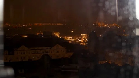 View from the ferris wheel at night Stock Footage 126231870