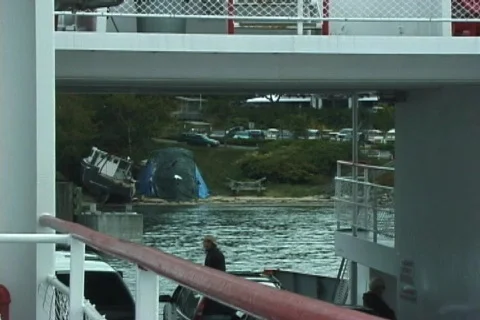 View from Ferry Approaching Dock 스톡 동영상 519467
