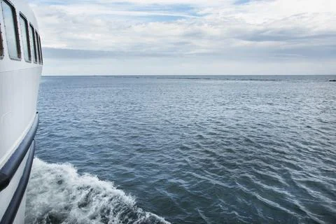 View from ferry boat, Cape Cod, Massachusetts, USA Stock Photos