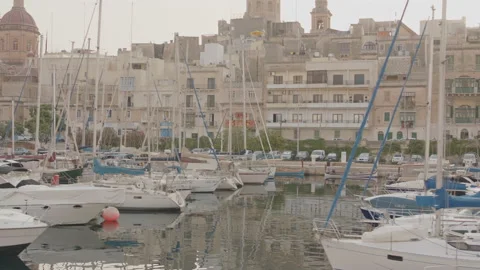 View from a ferry in Malta Stock Footage 170789031