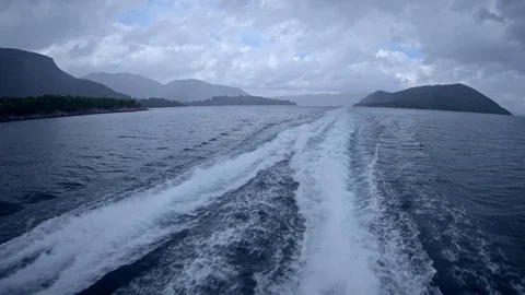 View from ferry in Norway Stock-Footage 94453083