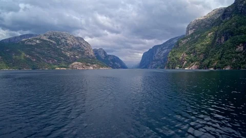 View from ferry in Norway Stock Footage 94453168