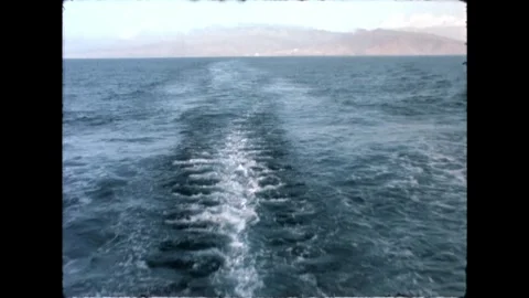 View from Ferry at Sea Stock Footage 278167467