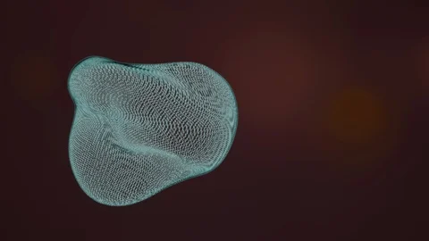 View of fertilized ova through lab microscope, contracting and deforming over Stock Footage 125963231