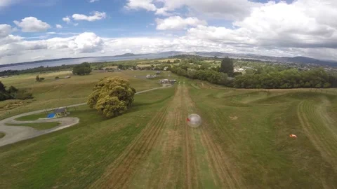 A view of a field Video stock 156339488