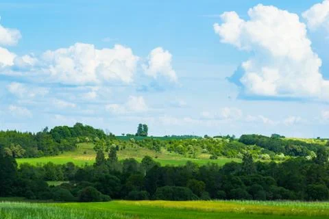 View On A Field Stock Photos