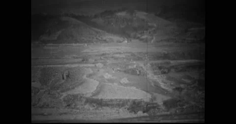 View of fields in China Stock Footage 43497775