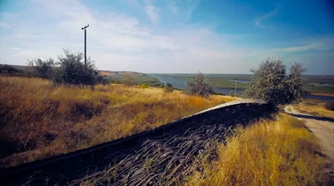 A view from the fields in the delta Stock Footage 8691004