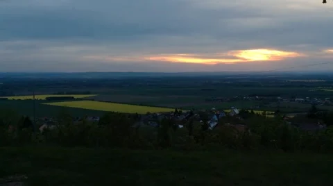 View on the Fields of Olomouc Video stock 60637027