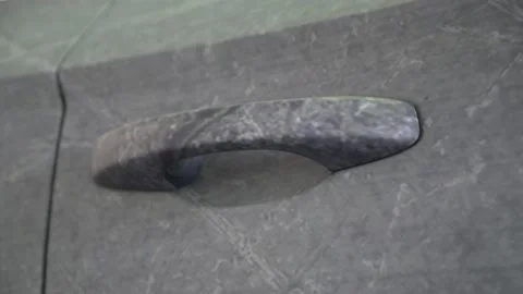 View of the film applied on the handle of the car Stock Footage 207682829