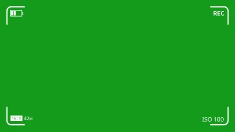 View finder motion graphics with green screen background Stock Footage 133623546