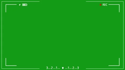 View finder motion graphics with green screen background Видео 139125406