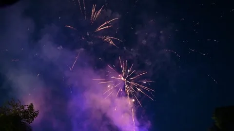 View of fireworks Stock Footage 281160669