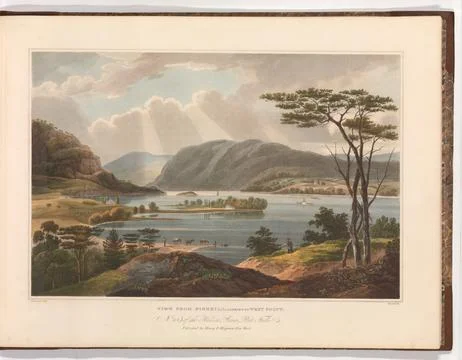 View from Fishkill Looking To West-Point (No. 15 of The Hudson River Portfo.. Stock Photos