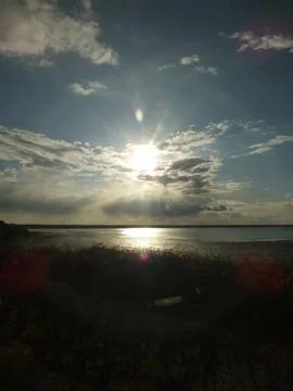 A View from Fleet Lagoon Stock Photos