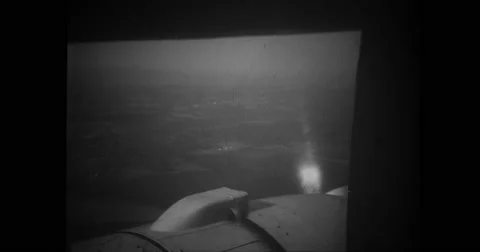 View of flood affected area from aircraft Stock Footage 43402296