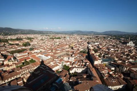 The view on florence  from the dome duomo Stock Photos