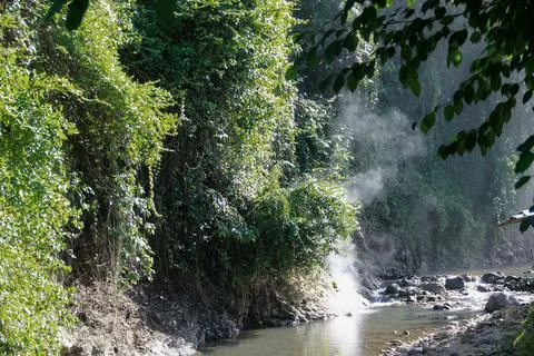 View of a flowing river Foto stock