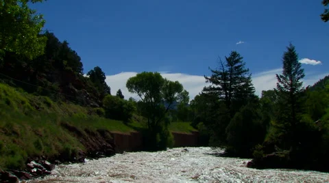 View of flowing water Stock Footage 57814249