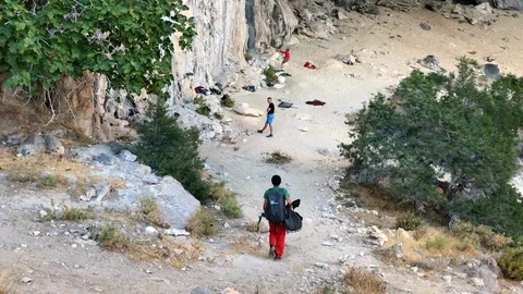 View fo Millenium Cave in Sardinia Stock Footage 97835784