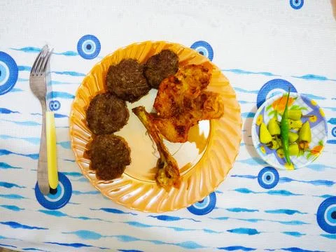 The view of the food Stock Photos