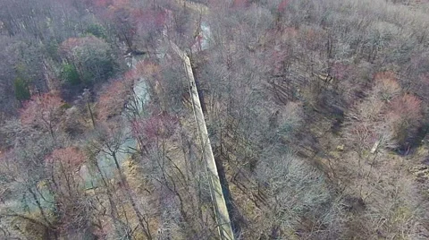 A view of the footbridge Video stock 48271979