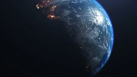 View of forest fires and wars from space Stock Footage 130441616