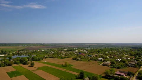 View of the forest in sunny weather from a height shooting from a drone Stock-Footage 89782343