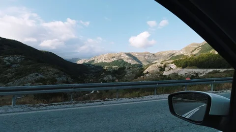 View form car window Stock Footage 129822682