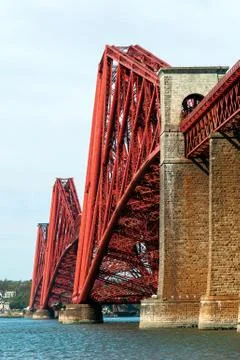 View of Forth Bridge in Edinburgh Stock Photos