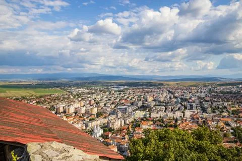 The view from Fortress of Deva, Romania Stock Photos