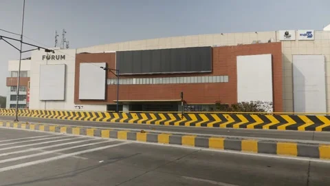 View of Forum building from flyover Stock-Footage 147687316