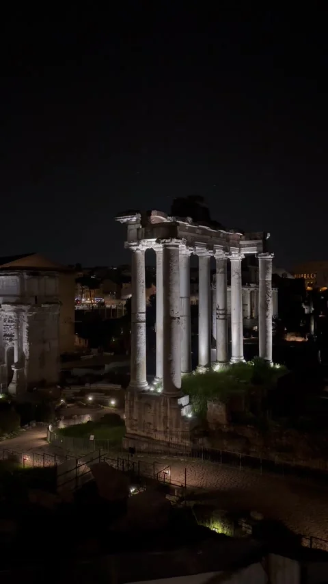 View of the Forum of Caesar 4 April 2024 Vidéo 270996664