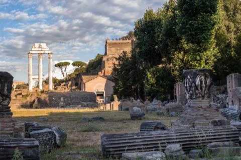 View of Forum of Rome Foto stock