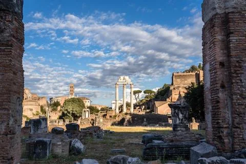 View of Forum of Rome Stock Photos