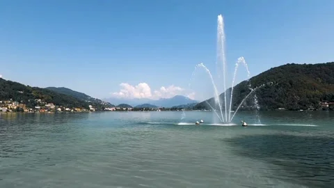 The view of the fountain Stock Footage 233756317