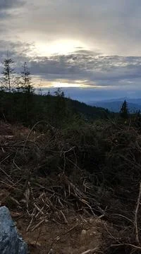 View of the Fraser Valley From Sumas Mountain British Columbia Stock-Fotos