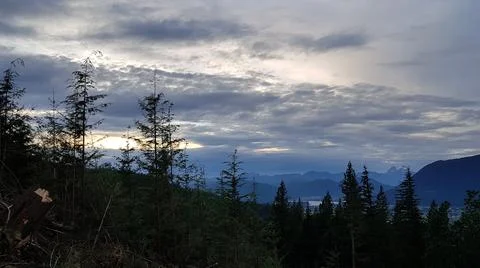 View of the Fraser Valley From Sumas Mountain British Columbia Stock-Fotos