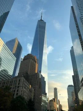 View on freedom tower 库存照片
