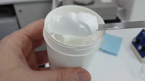 View of a freshly prepared cream Stock Footage 238474734