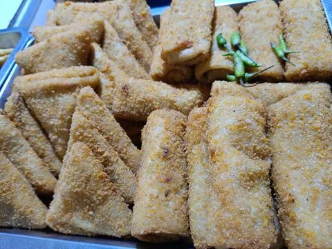 View of fried snack Stock Photos