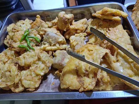 View of fried snack Stock Photos