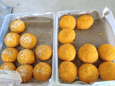 View of fried snack Stock Photos
