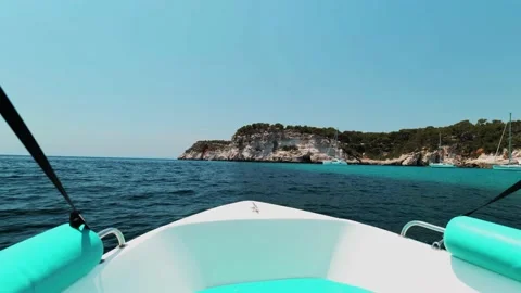 View from the front of a boat Stock Footage 202636079