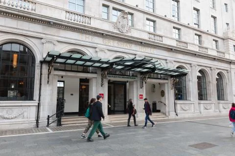 View of the front of the luxurious hotel The Gresham Hotel in Dublin, Ireland Stock-Fotos