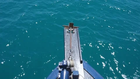 View front from the passenger ship in pacific ocean.	 Stock Footage 157033050