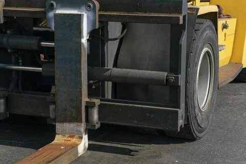 View of the front wheel loader Stock Photos